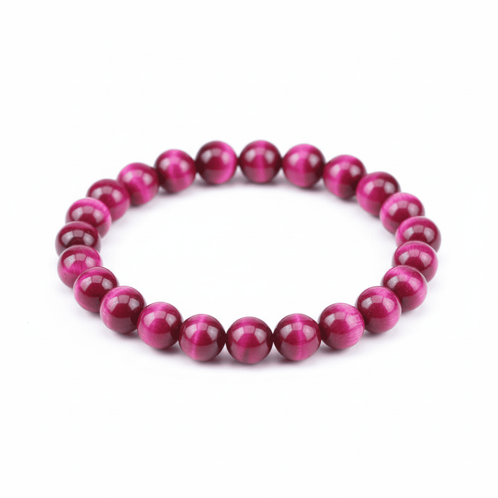 Pink Tiger Eye Crystal Bracelet