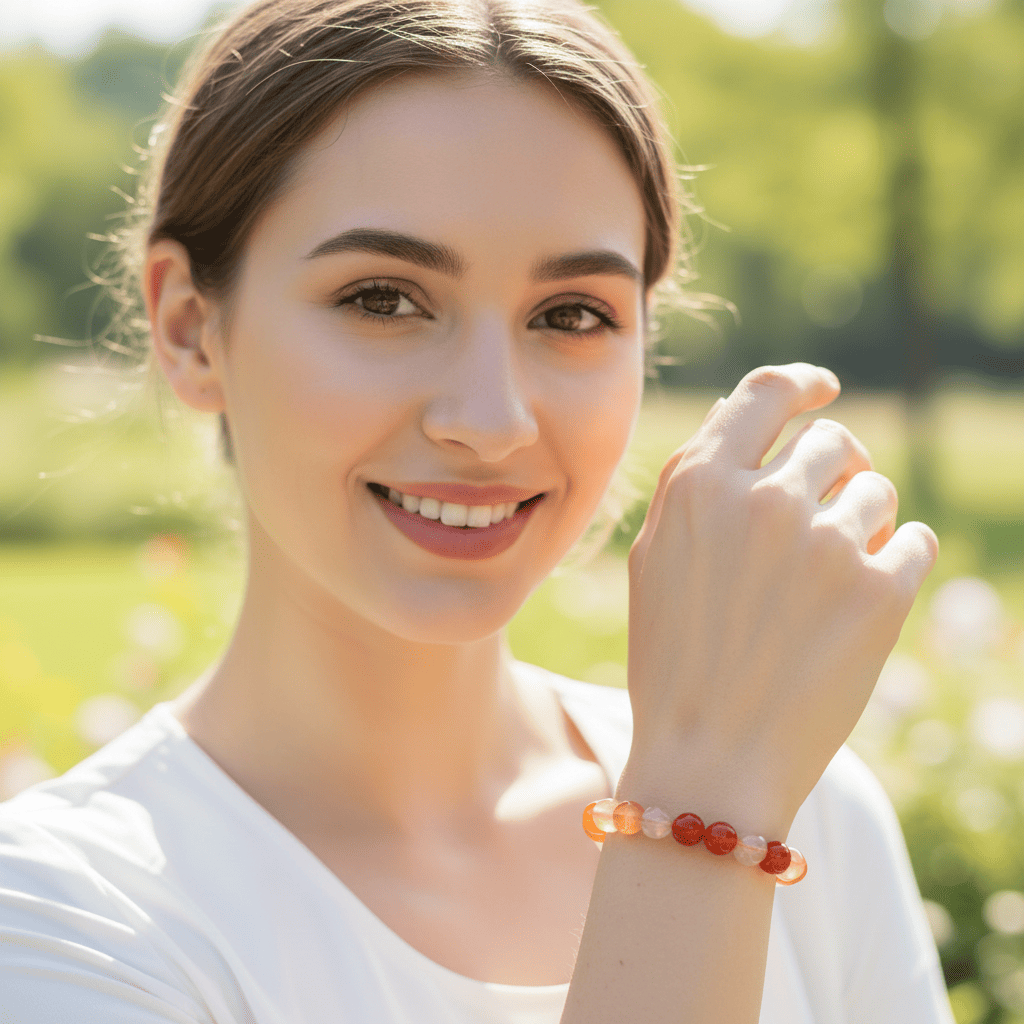 Red Carnelium Crystal Bracelet