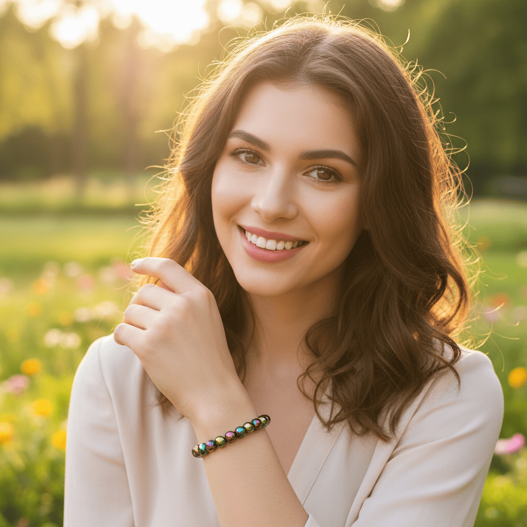 Aura Hematite Crystal Bracelet