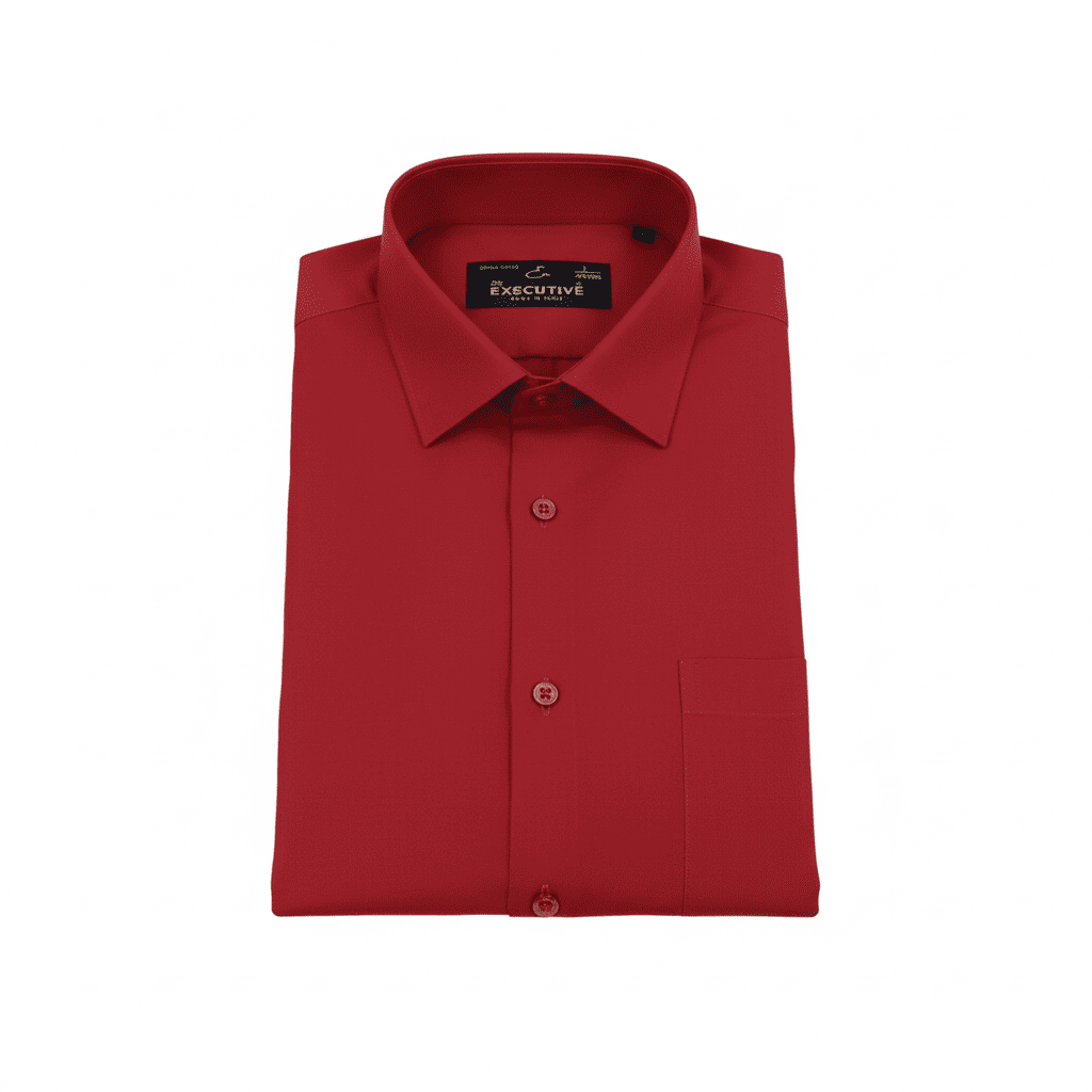Red Plain Shirt | Size: L | EF-40-18