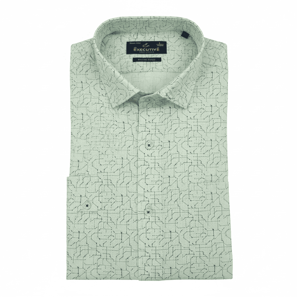 Green Patterned Shirt | Size: L