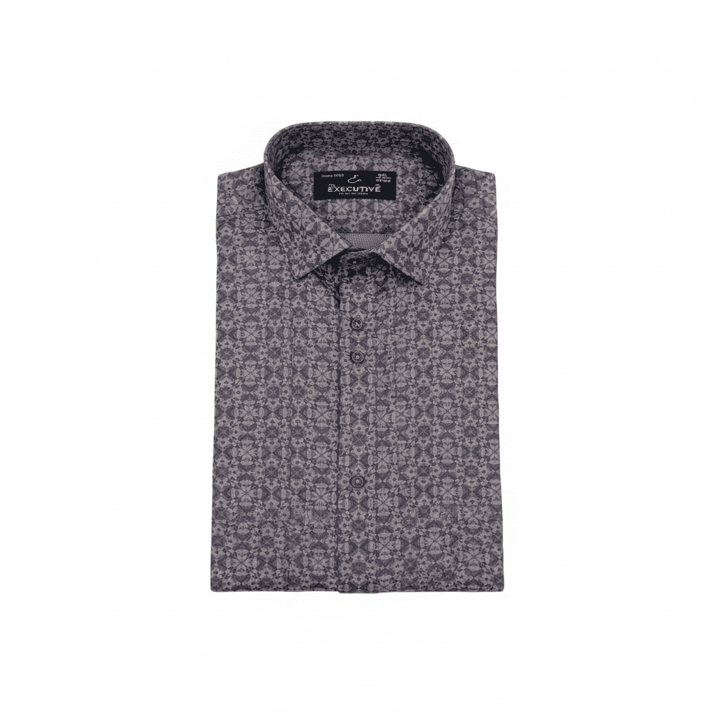 Light Brown Patterned Shirt | Size: 3XL | ID Code: EF-40-6