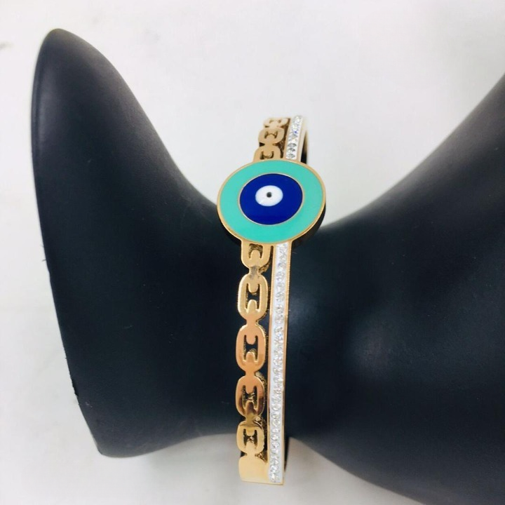 Evil Eye Bracelet Gold Colour (18g)