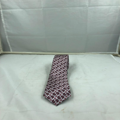 Mens Tie | Burgundy Floral Pattern