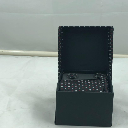 Mens tie, Cufflinks and Handkerchief | Black | JB-96-1