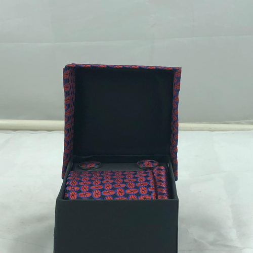 Mens tie, Cufflinks and Handkerchief | Dusty Red | JB-96-1