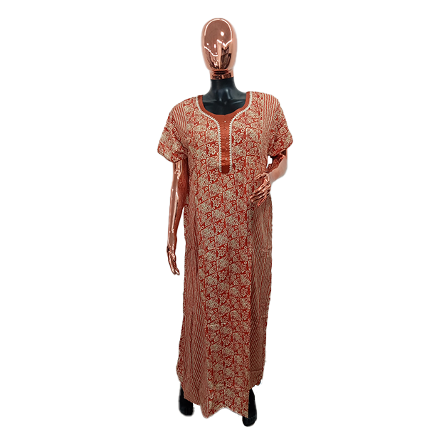 Rayon Nightgown | Size: Free (Orange)